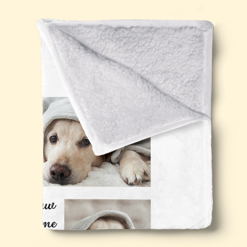 Custom Photo I'm Right Here In Your Heart - Memorial Gift For Pet Lovers - Personalized Blanket