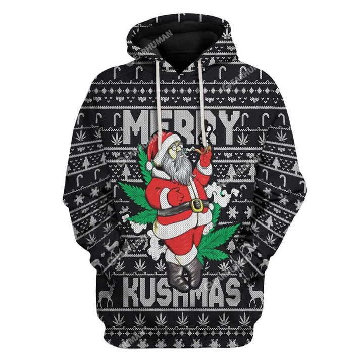 Christmas Santa Merry Kushmas - Hoodie