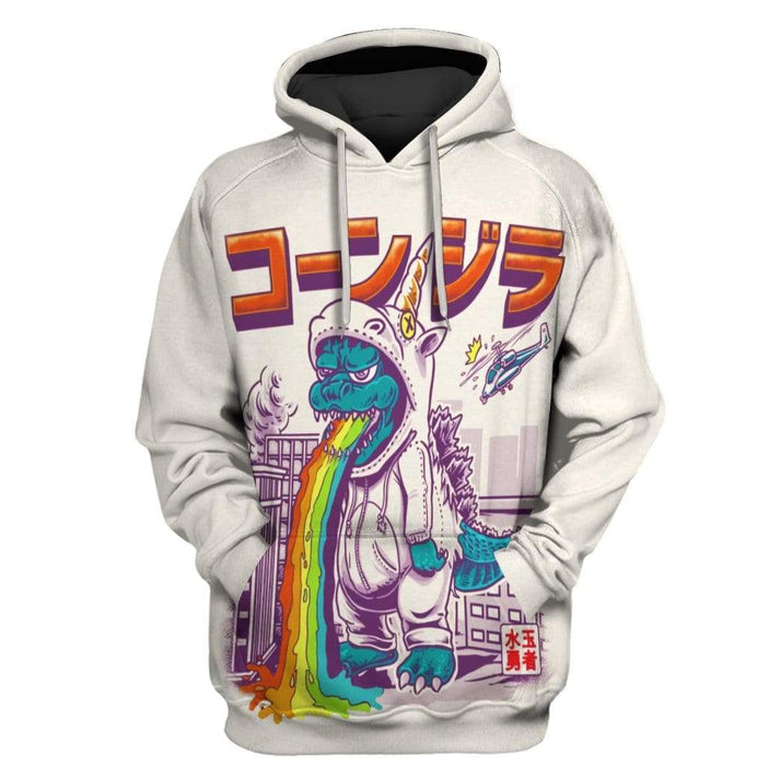 Unicornzilla Rainbow- Hoodie