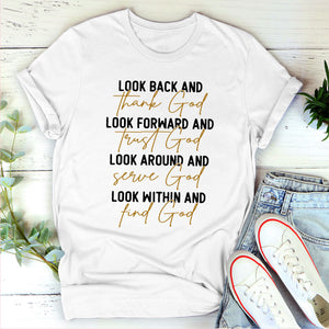 Look Around And Serve God - Classic Christian Unisex T-shirt pt05