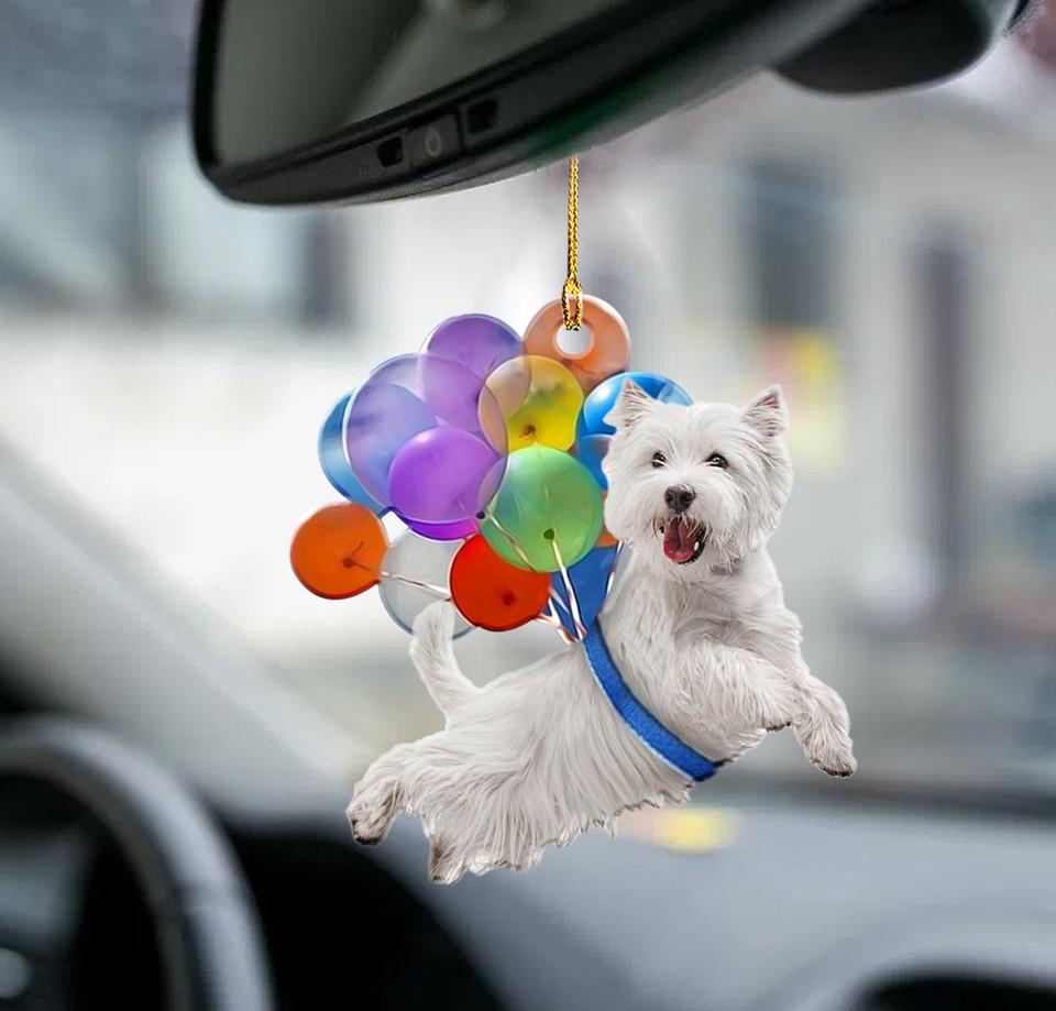 West Highland White Terrier Dog Fly With Bubbles - Gift For Dog Lover