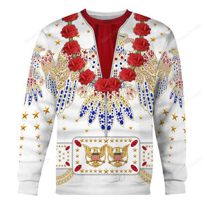 Avis89 Elvis Aloha Costume From Hawaii - Fandom Hoodie Sweatshirt Sweatpants