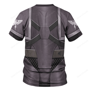 Pre-Heresy Black Templars In Mark IV Maximus Power Armor - Costume Cosplay T-shirt