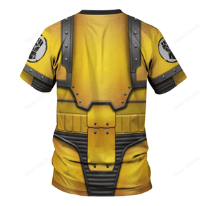 Warhammer Imperial Fists In Mark III Power Armor - Costume Cosplay T-shirt