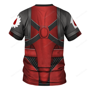 Pre-Heresy Flesh Tearers In Mark IV Maximus Power Armor - Costume Cosplay T-shirt