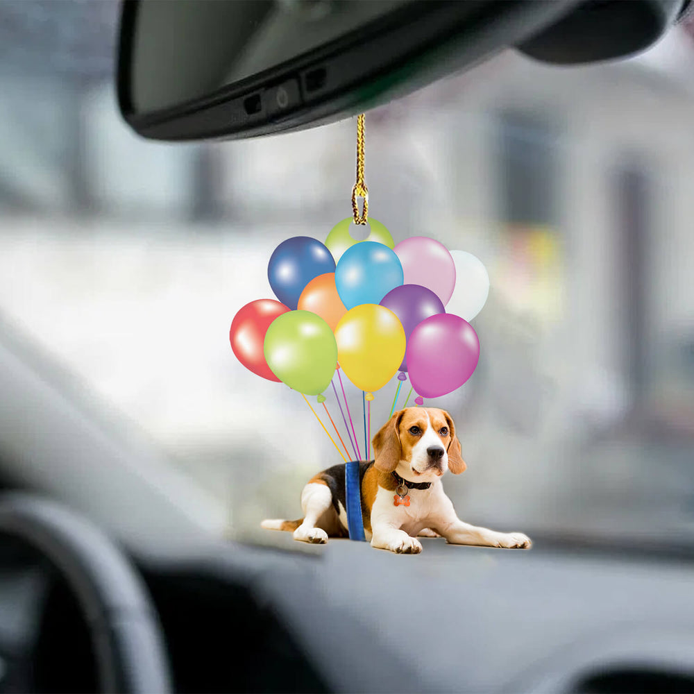 Beagle Fly With Bubbles Ornament - Gift For Dog Lover