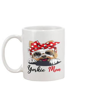 Yorkie Yorkshire Terrier Love Mom Mug White 11Oz