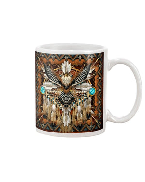 Eagle Brown native dreamcatcher Mug White 11Oz