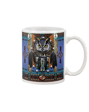 Owl Natvive American Style Protect Mug White 11Oz