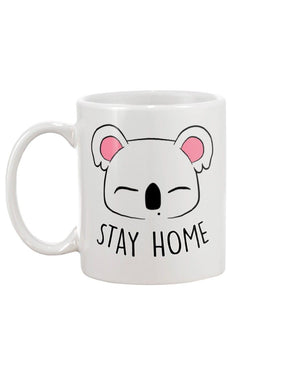 Koala  stay home Mug White 11Oz