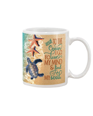 turtle to lost my mind find my sould Mug White 11Oz