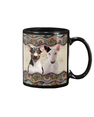 Bull Terrier Boho Pattern Mug White 11Oz