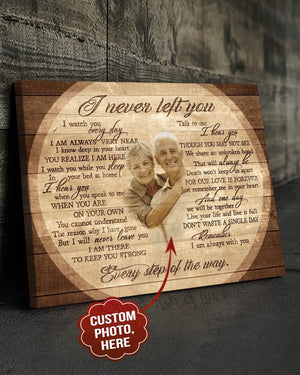 Personalized Memorial Gift, Memorial Canvas, I Never Left You Poem Canvas