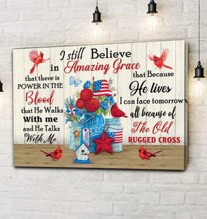 Cardinal Still Believe In Amazing Grace Ver3 Canvas