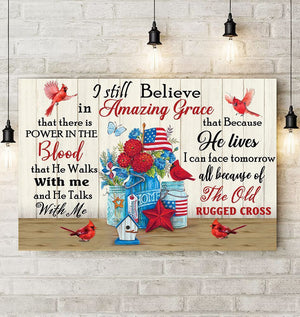 Cardinal Still Believe In Amazing Grace Ver3 Canvas