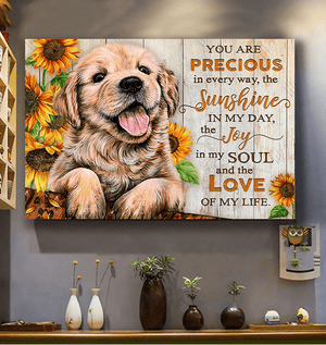Golden Retriever You Are Precious In Every Way The Sunshine In My Day Canvas