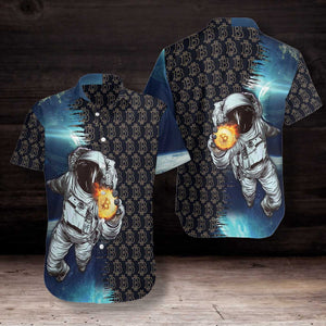 Bitcoin To The Moon Hawaiian Shirt