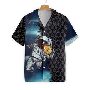 Bitcoin To The Moon Hawaiian Shirt