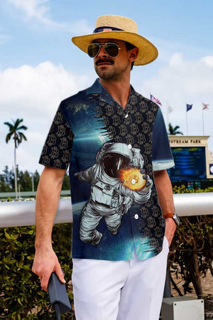 Bitcoin To The Moon Hawaiian Shirt