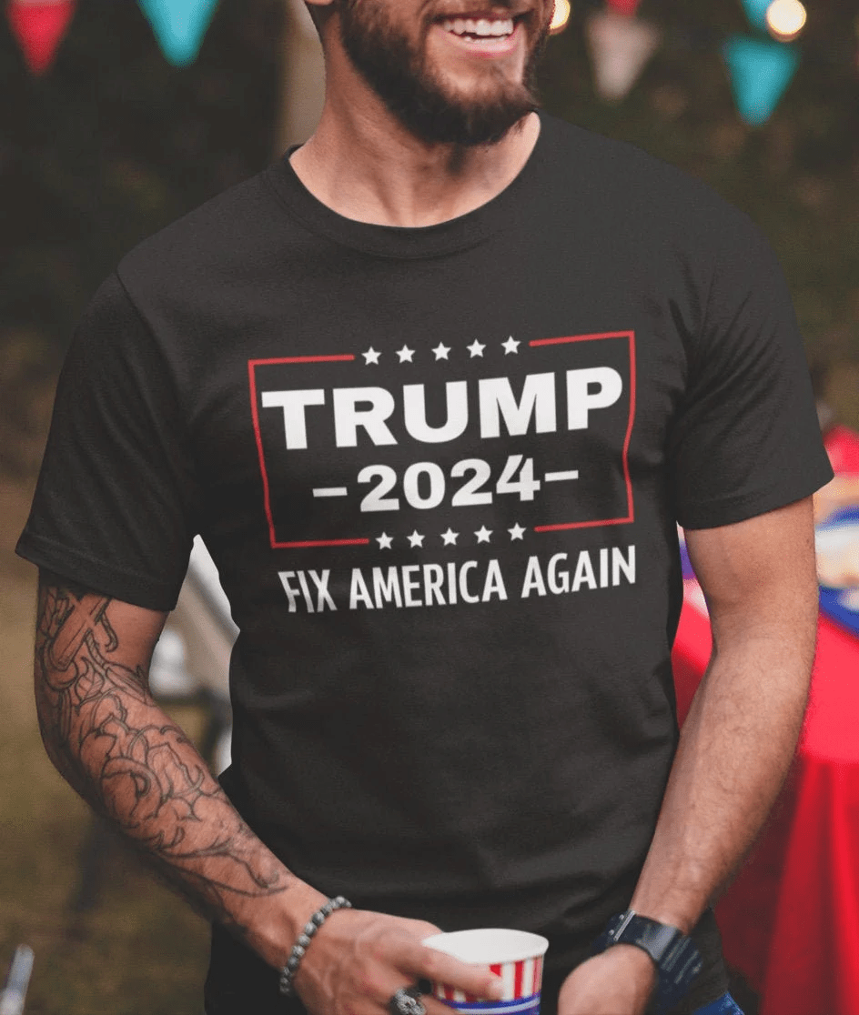 Trump 2024 Shirts Fix America Again MAGA Trump 2024 T shirt Funny Trump Shirts