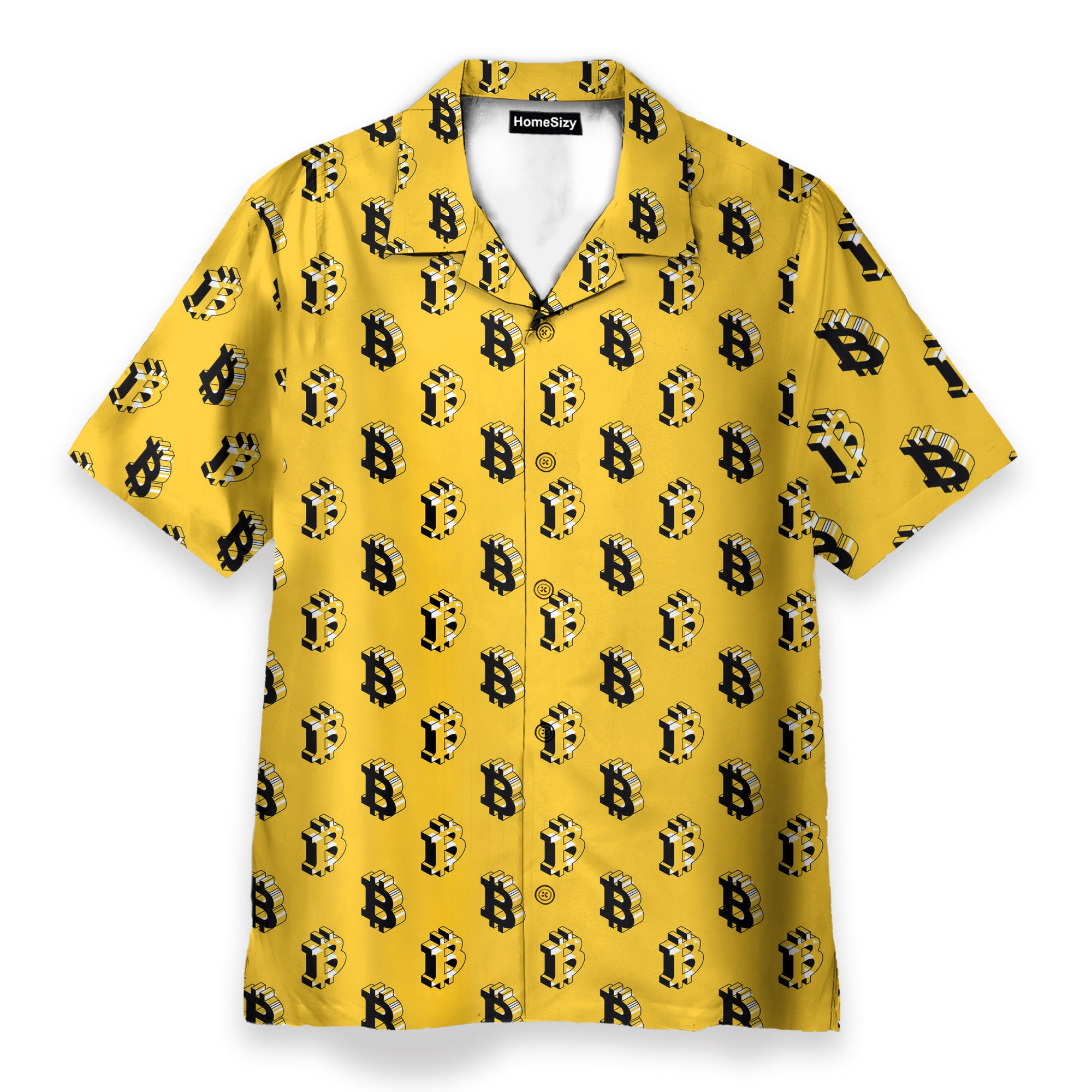 Isometric Bitcoin Cryptocurrency - Hawaiian Shirt