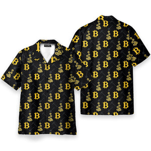 Cryptocurrency Bitcoin Miner Men's Button's Up Shirts - Hawaiian Shirt