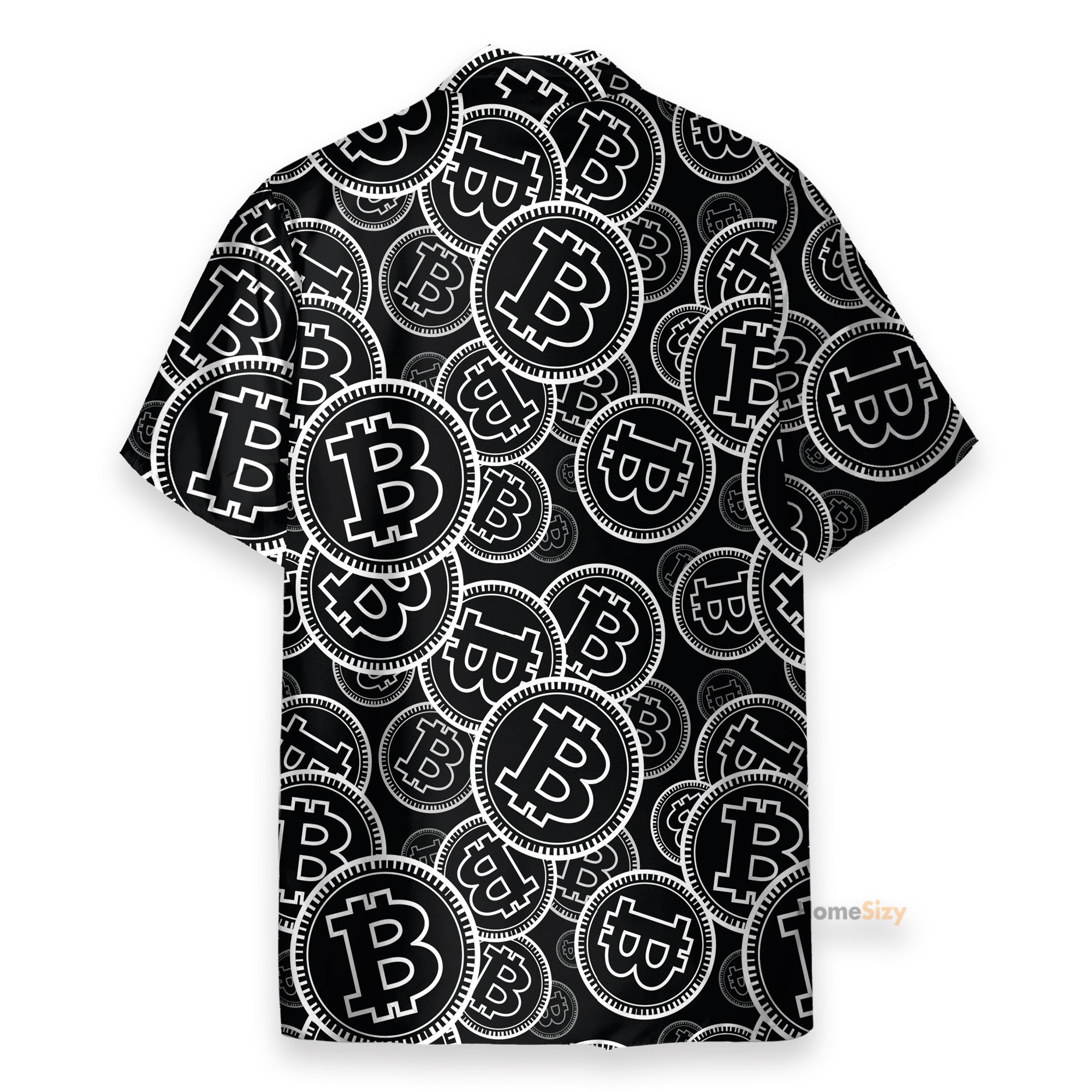 Digital Bitcoin Crypto Men's Button's Up Shirts - Hawaiian Shirt