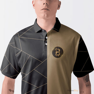 Golden Bitcoin Cryptocurrency - Polo QT312011