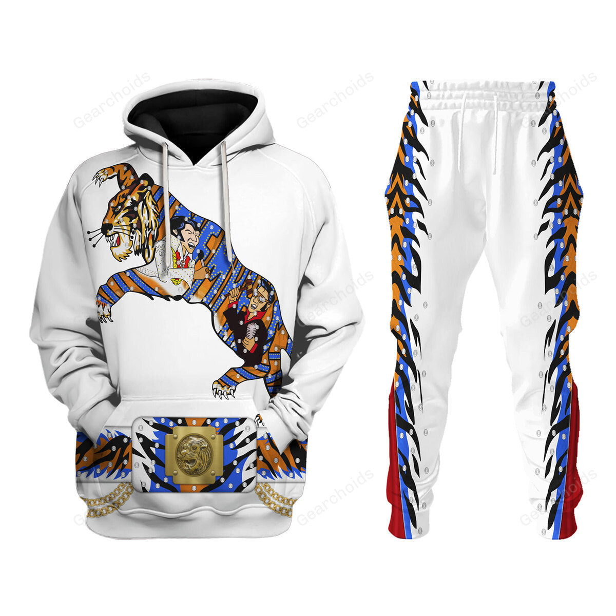 Elvis Presley Tiger - Costume Cosplay Hoodie Sweatshirt Sweatpants