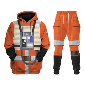 Star Wars Flight Suit Costume Hoodie Sweatshirt Sweatpants