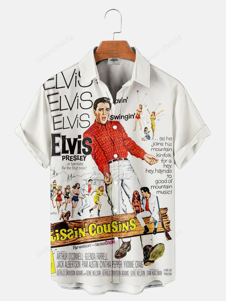 Elvis Presley As He Joins His Mountain - Hawaiian Shirt