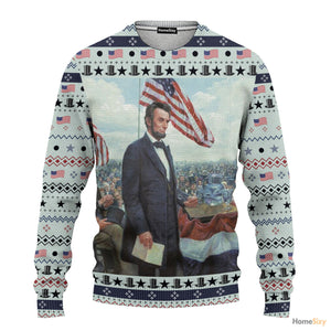 Abraham Lincoln Custom Cosplay Ugly Sweater Best Gift For Christmas