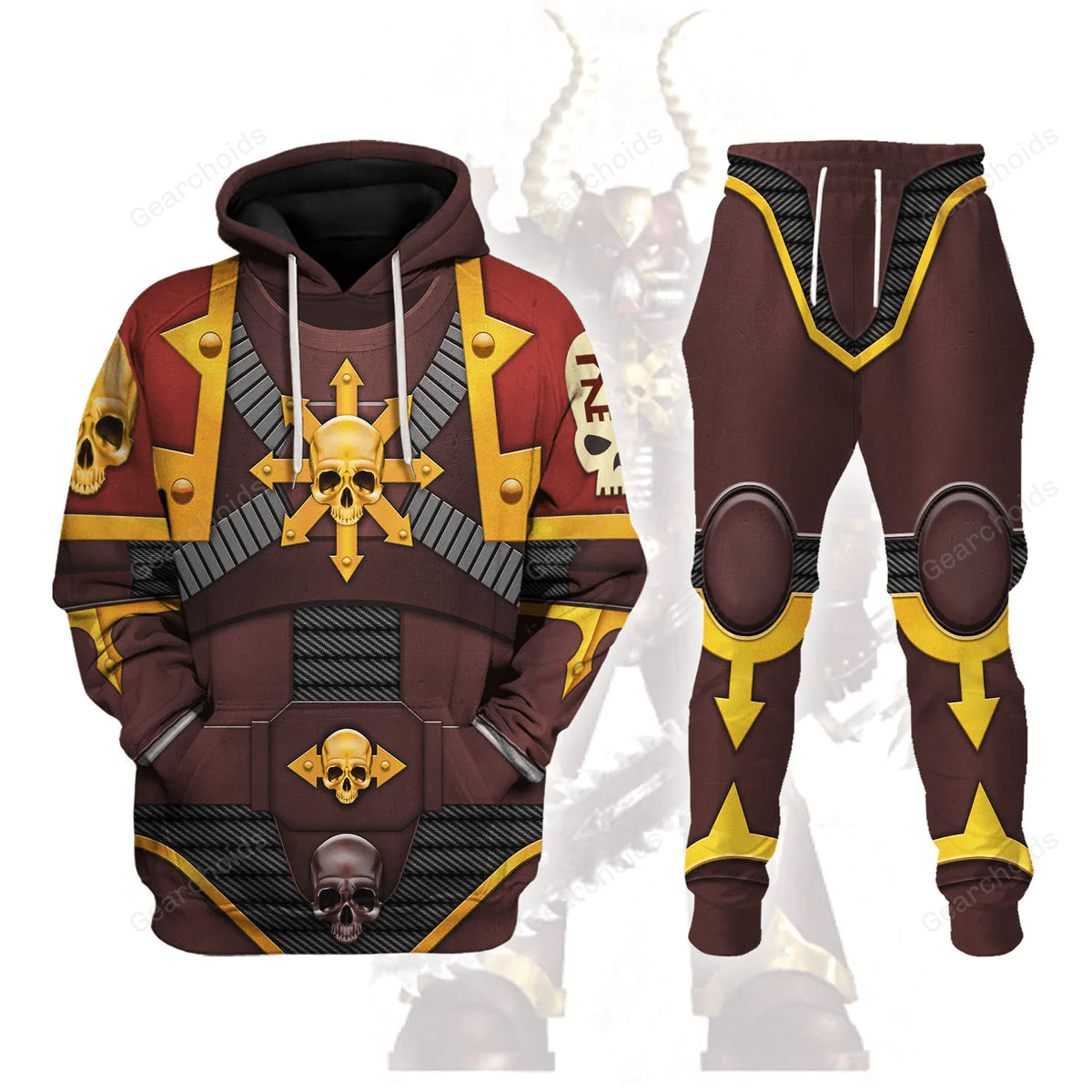 The Brazen Beasts Khorne Daemonkin Warband Colour Scheme - Costume Cosplay Hoodie Sweatshirt Sweatpants