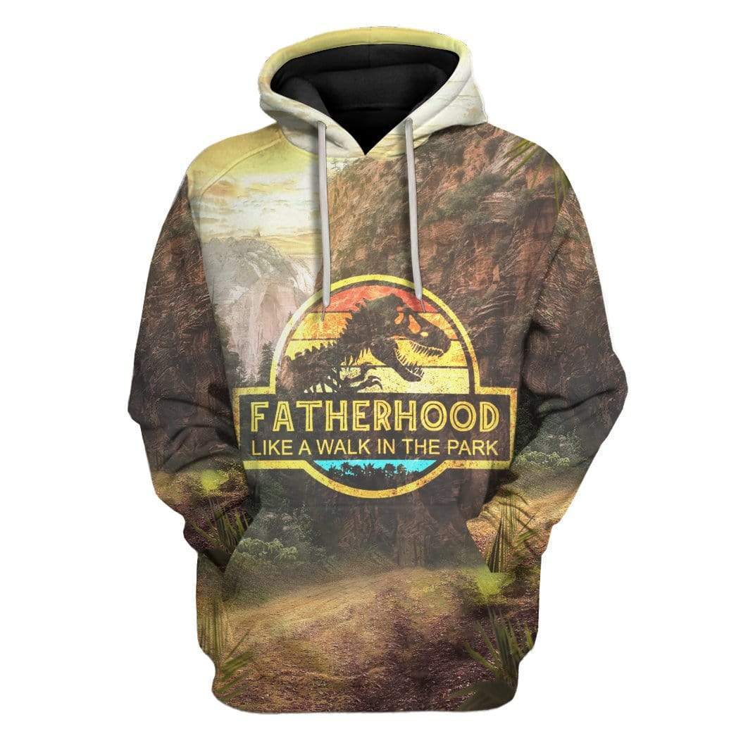 Fatherhood Like A Walk In A Park Apparel - Hoodie 