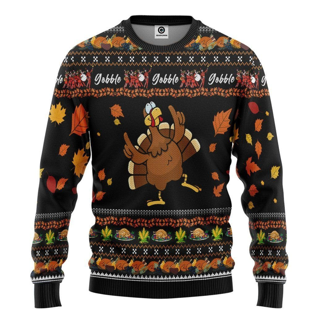 3D Thanksgiving Turkey Ugly Sweater - Best Gift For Christmas