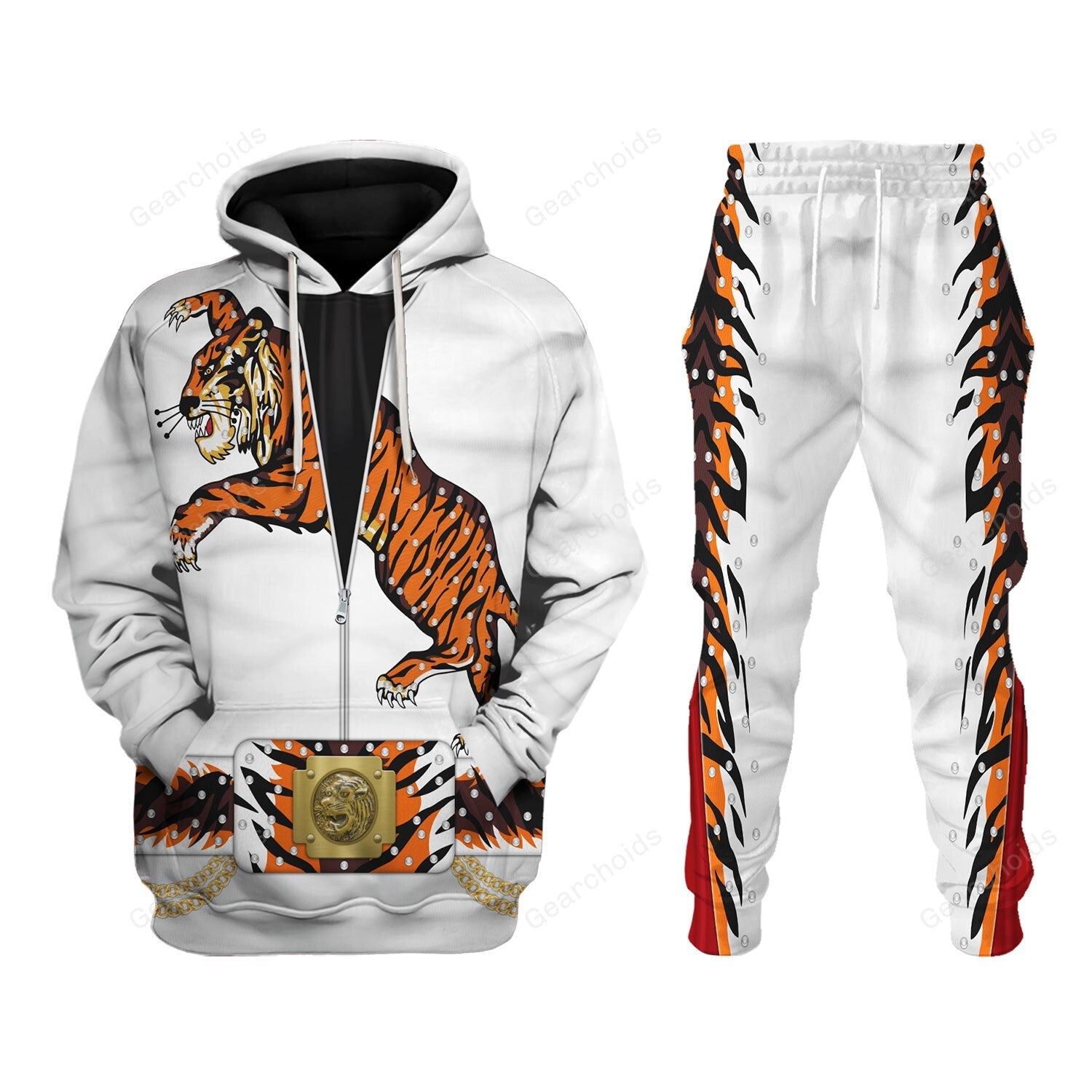 Elvis Presley Tiger - Costume Cosplay Hoodie Sweatshirt Sweatpants