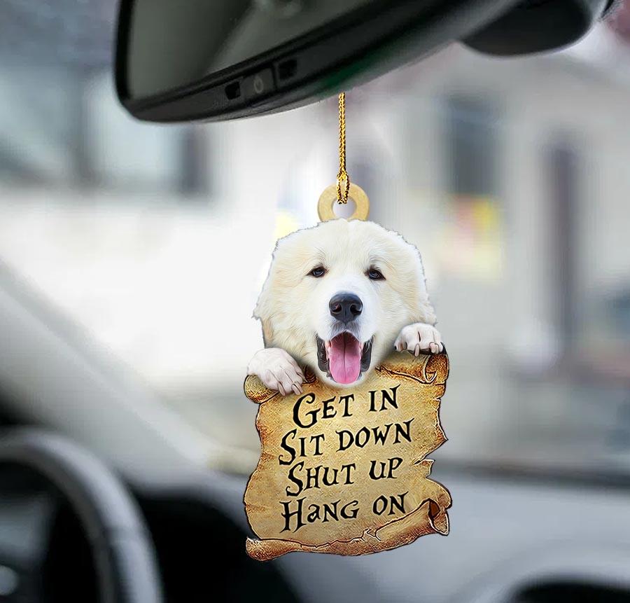 Great Pyrenees Get In Two Sided Ornament