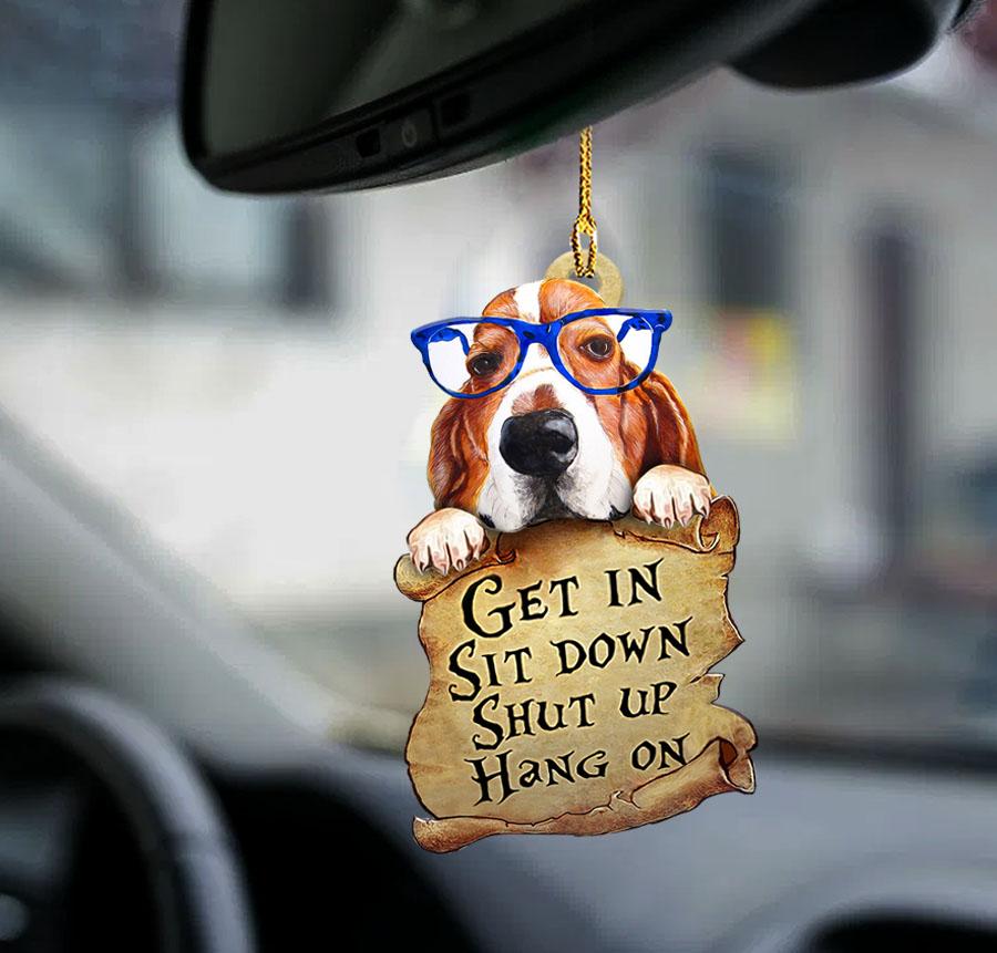 Basset Hound Get In Two Sided Ornament - Gift For Dog Lover