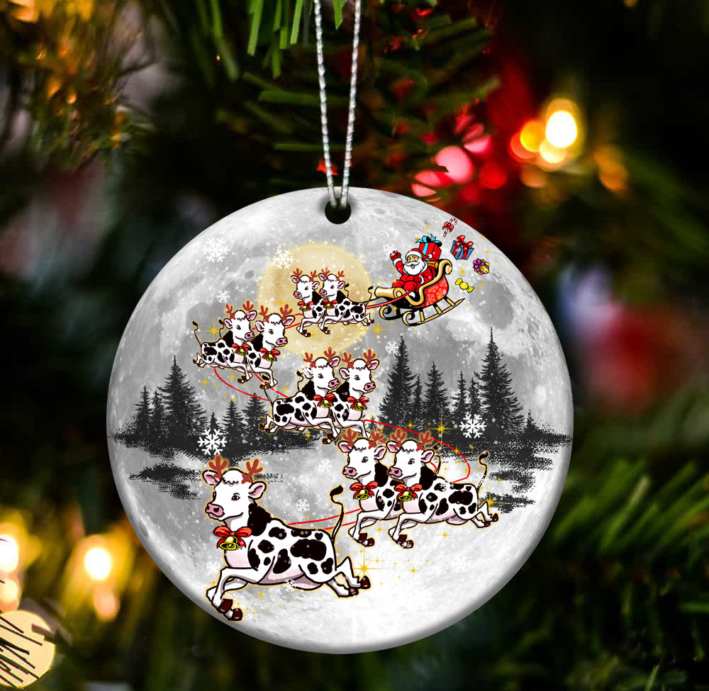 Cow cute special ride two sides ornament