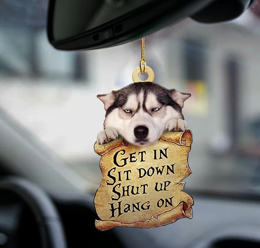 Siberian Husky Get In Two Sided Ornament - Gift For Dog Lover