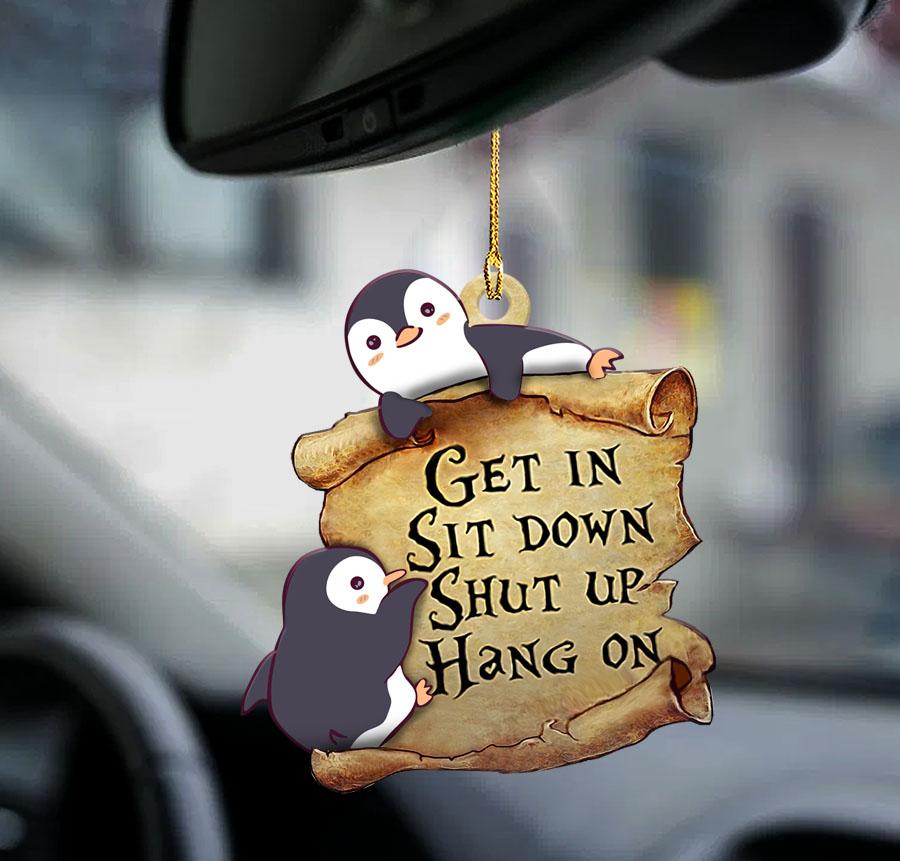 Penguin Get In Two Sided Ornament - Gift For Penguin Lover