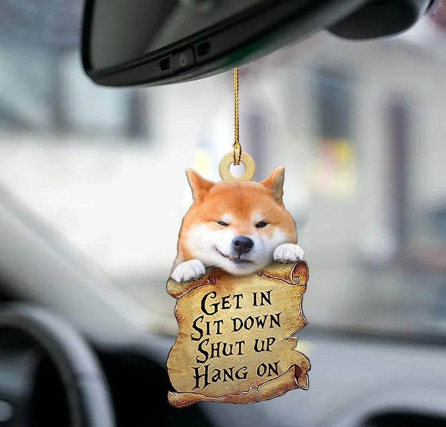 Shiba Inu Get In Two Sided Ornament - Gift For Dog Lover