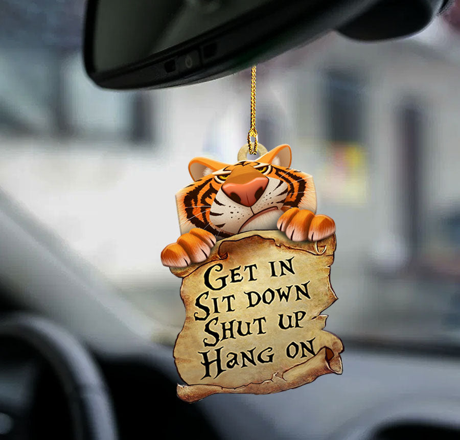 Tiger get in tiger lover two sided ornament