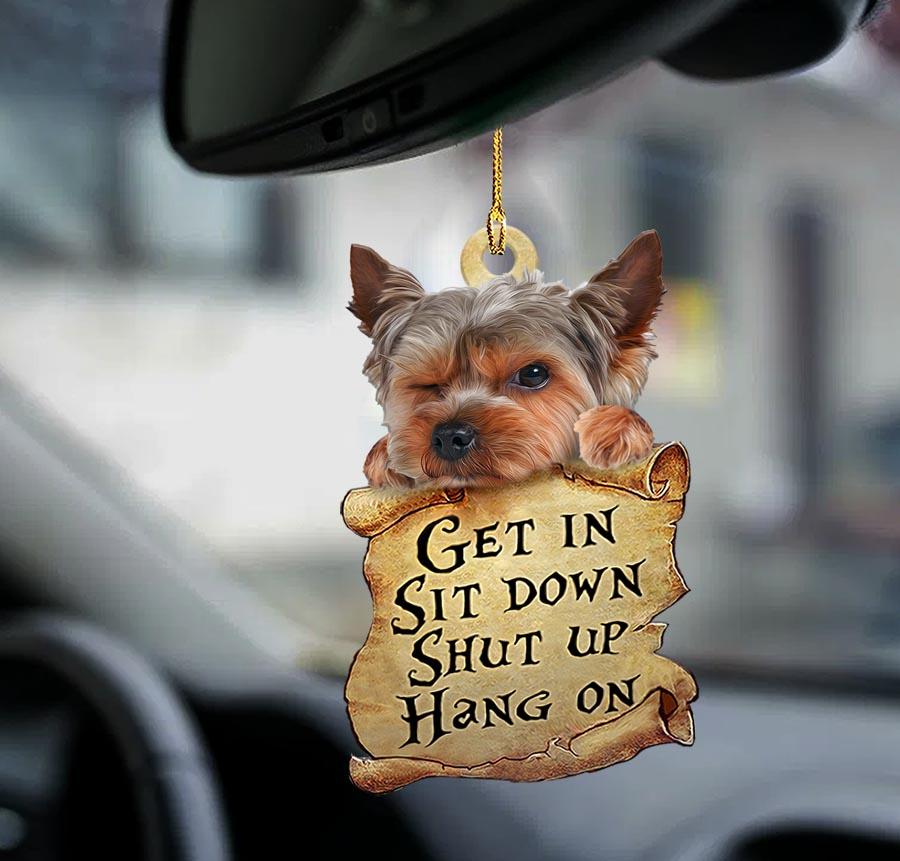 Yorkshire Terrier Get In Two Sided Ornament - Gift For Yorkie Lover