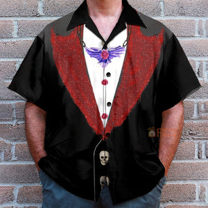 Halloween Vampire Chest Costume Cosplay - Hawaiian Shirt