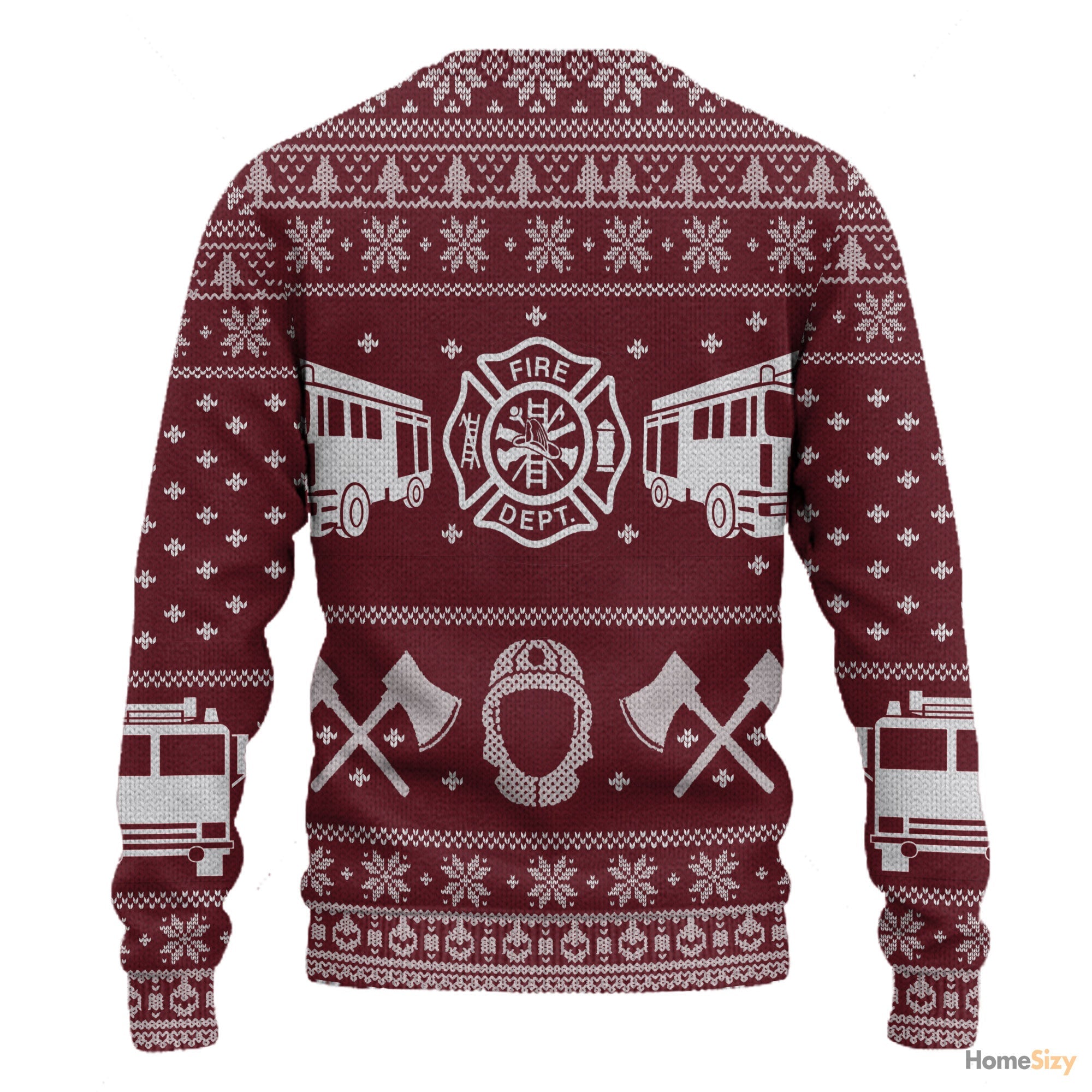 3D Fire Dept Firefighter Ugly Sweater - Best Gift For Christmas Xmas