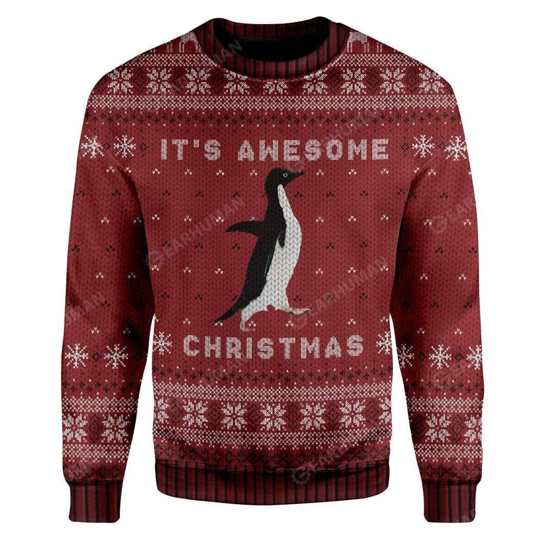 Awesome Penguin Custom Ugly Sweater Best Gift For Christmas