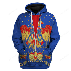 Elvis EAGLE Blue - Costume Cosplay Hoodie Sweatshirt Sweatpants