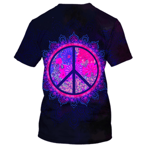 Hippie Girl Watching The World Outside The Window - T-Shirt