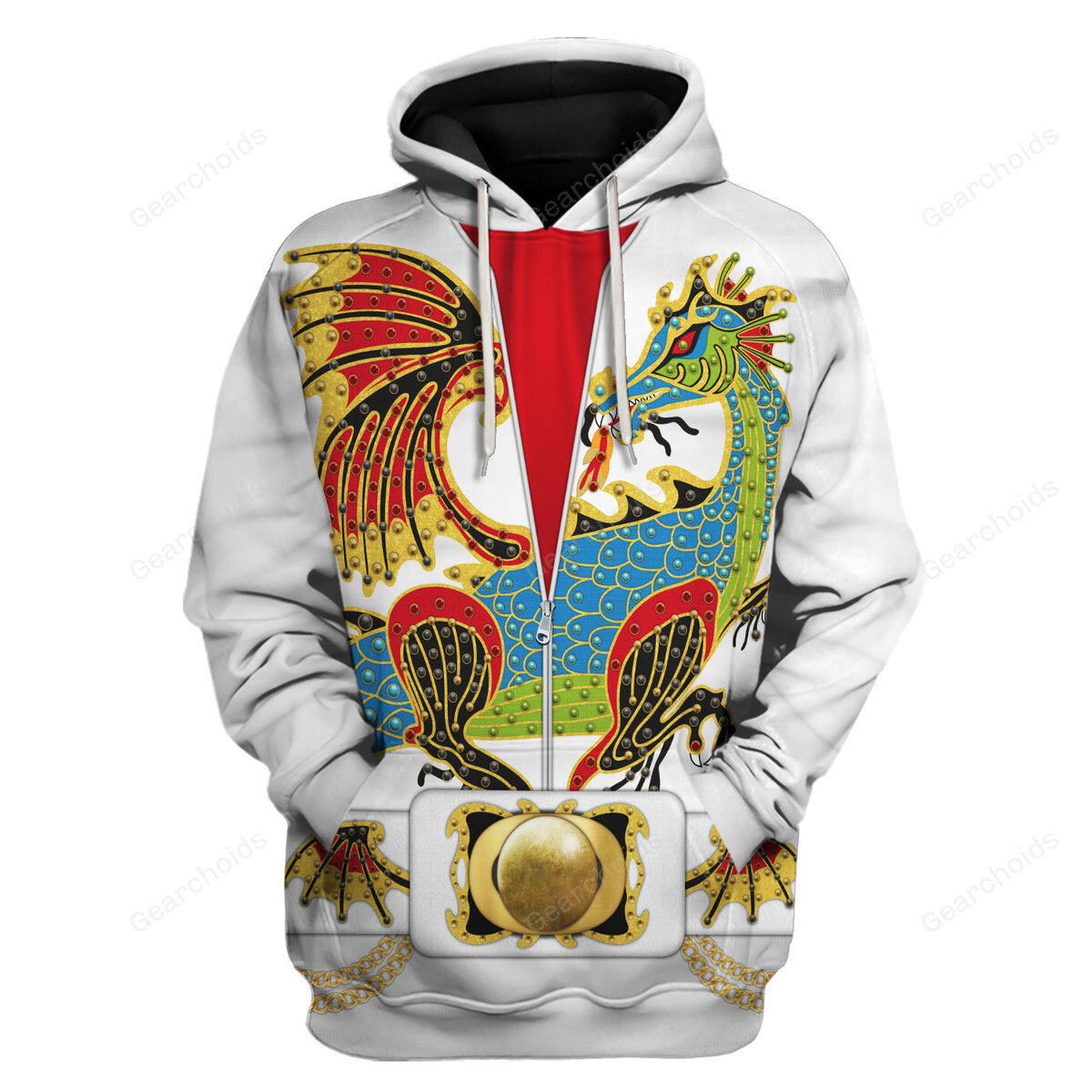 Elvis Presley The Dragon Outfit - Costume Cosplay Hoodie Sweatshirt Sweatpants